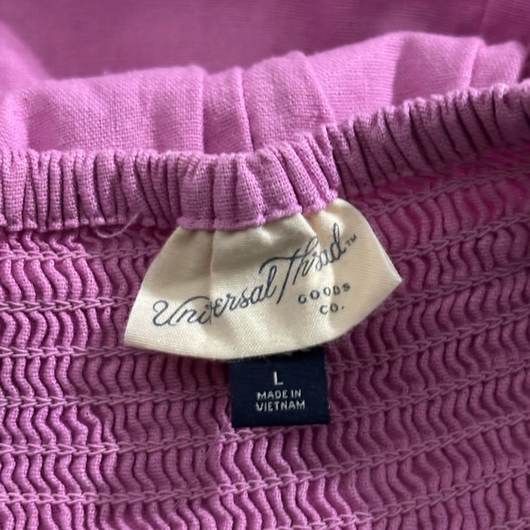 NWT Universal Thread  Linen Blend Midi Dress, size Large - Picture 4 of 9